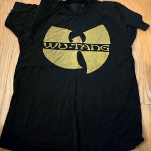 Mens Black T-Shirt Wu=Tang Mens Size  L